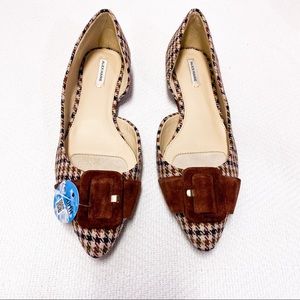 Alex Marie Plaid Flats Pointed Toe Preppy Ballet Size 8.5